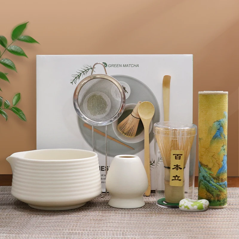 Premium Matcha Tea Set – 8-Piece Ceremonial Starter Kit