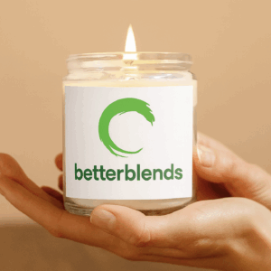 Custom Scented Soy Candle – Personalized Gift with BetterBlends Logo (4 Scents, Small)